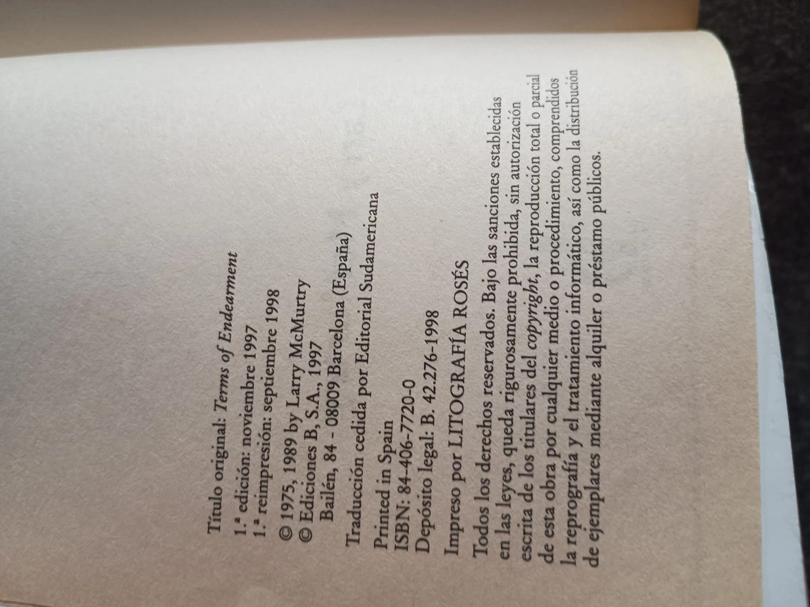 The Power of Love, Larry McMurtry 1997 – photo 4